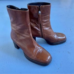 Asos Design Brown Leather Boots